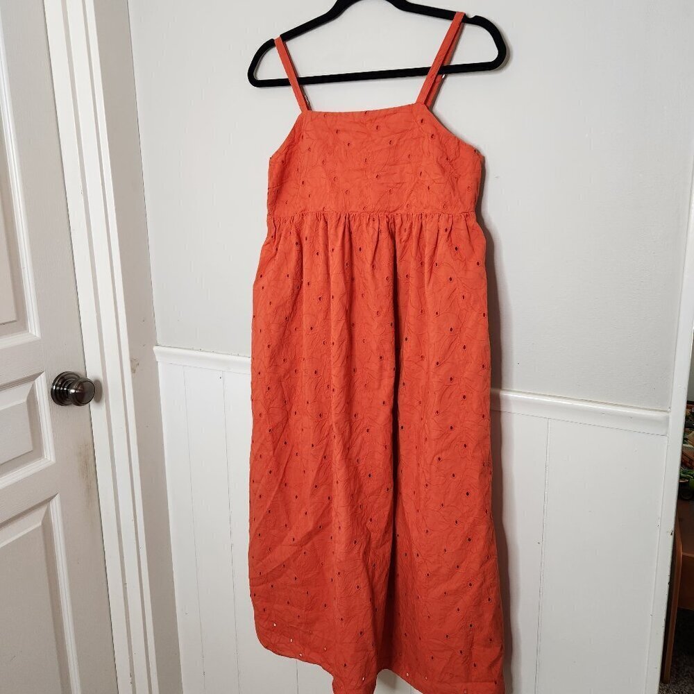 Madewell Orange Maxi Dress
